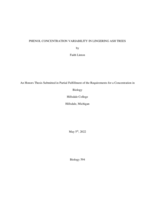 Phenol Concentration Variability in Lingering Ash Trees