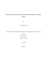 The Influence of Sunflecks on the Photosynthesis of Two Forest Herbs