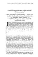 Artificial Intelligence and Moral Theology: A Conversation