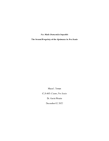 Nec Malis Domesticis Impediti: The Sexual Propriety of the Optimates in Pro Sestio