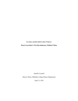 Les deux sociétés and les deux Frances: Henri Lacordaire’s Post-Revolutionary Political Vision