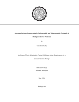 Assessing Carbon Sequestration in Ombrotrophic and Minerotrophic Peatlands of Michigan’s Lower Peninsula