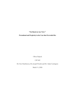 “Not Based on Any View:” Personhood and Perplexity in the Case that Overruled Roe
